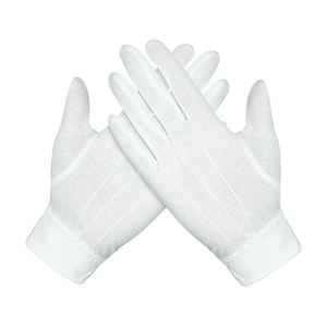 Gants blancs en coton épais unisexes respirants, brodés à la main, personnalisés en usine, maçonniques - Product Image 6