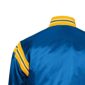 High Quality Double Sided Satin Bomber <b>Jacket</b> Custom Brand Logo Embroidery Reversible Waterproof Eco-Friendly Men'<b>s</b> <b>Jacket</b> - Product Image 4