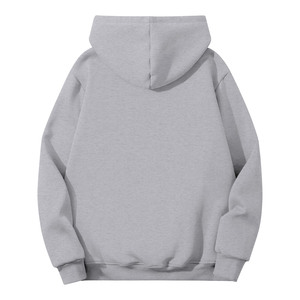 เสื้อมีฮู้ดสำหรับผู้ชายและผู้หญิงเสื้อมีฮู้ดผ้าคอตตอนผสมทรงหลวมเปิดไหล่ขนาดพิเศษขนาด380ก. - Product Image 5