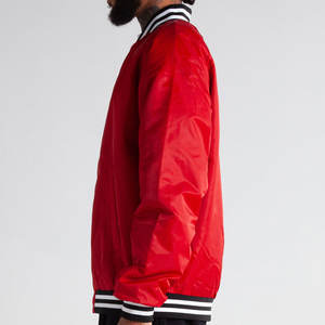 Chaqueta universitaria de lana de alta calidad para hombre, estilo Letterman, larga, fina, para invierno, a prueba de viento, con forro de seda estampado, teñida lisa, moda para mujer - Product Image 3