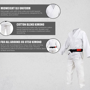 ชุดกีฬายูโดแขนยาวชุดยูโดระบายอากาศได้ดี - Product Image 4
