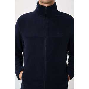 Sudadera Hardy para Hombre en Azul Marino, Corte Estándar, 100% Forro Polar de Poliéster-88299 - Product Image 2