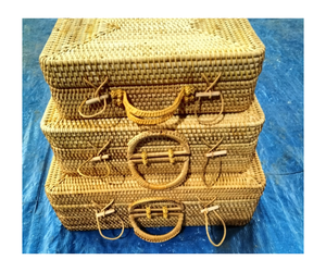 กระเป๋าคาดลำตัวทำจากฟางหวายไม้ไผ่งานแฮนด์เมดสไตล์ใหม่สำหรับผู้หญิงจากเวียดนาม - Product Image 1