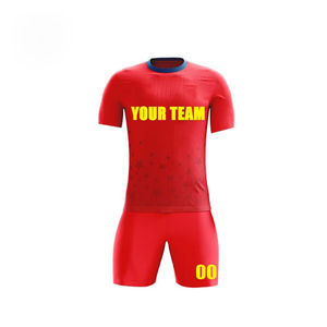 Venta caliente V-Neck Style Soccer Football Jersey Arte personalizado Kit personalizable en Popular Soccer Wear - Product Image 2