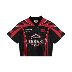 Camiseta Deportiva de Malla de Fútbol, 100% Poliéster, Ligera, de Secado Rápido, Transpirable, Ecológica, con Logotipo Personalizado, Cuello en V, Mangas Cortas - Product Image 3