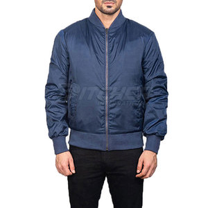 <b>Men's</b> Collarless Casual Bomber <b>Jacket</b> 2025 Windproof Eco-Friendly Hot Selling - Product Image 5