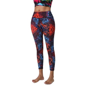 Leggings Deportivos de Cintura Alta, Ajustados, de Satén con Estampado Digital Personalizado para Mujer, de Secado Rápido, Transpirables y de Alta Calidad - Product Image 2