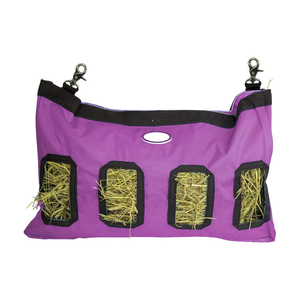 Sac à foin en nylon de haute qualité avec sangles réglables et devant en maille pour économiser le foin Sac à nourriture pour animaux de compagnie Matériel solide - Product Image 4