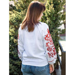 Femmes grande taille traditionnel musulman ukrainien Blouses manches élastiques réglables exquis glands faits à la main vêtements pour femmes - Product Image 4