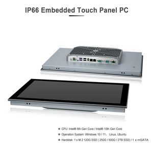 Alta calidad 8th Gen Intel Core I3 i5 <span class=keywords><strong>i7</strong></span> <span class=keywords><strong>CPU</strong></span> panel integrado computadora industrial todo en uno panel de pantalla táctil industrial PC - Product Image 2