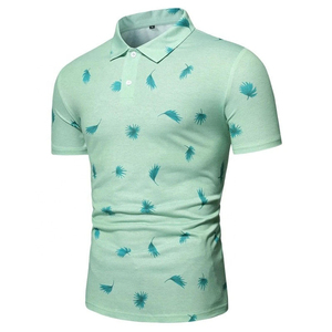 เสื้อโปโลแขนสั้นสำหรับผู้ชายเสื้อเล่นกอล์ฟแบบลำลองพิมพ์ซับลิเมชันตามสั่งฤดูร้อน - Product Image 1