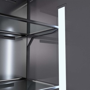Zline GRBITZSN72MB Autograph Edition 72-Inch French Door <b>Refrigerator</b> 39.6 Cu. Ft. Bottom Freezer Water Electric Power Source - Product Image 2