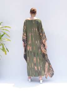 Haute qualité femmes caftan à manches courtes lâche imprimé fleuri Maxi robe caftan pour les femmes grande taille tenue décontracté été caftan robe - Product Image 4