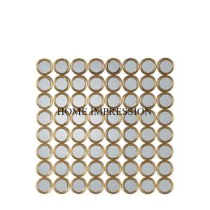 High Grade <b>Gold</b> Plated Premium Quality Metal Made Rectangular Fancy Stylish Frame Home & Hotel Lobbies Wall Decorative <b>Mirror</b> - Product Image 2