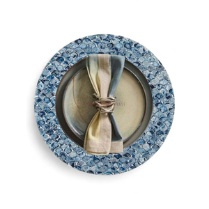 Sets de table en nacre bleu foncé naturel pour une ambiance chaleureuse à la salle à manger, en provenance du Vietnam - Product Image 2