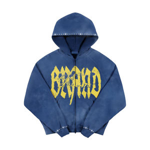 2025 nuevas sudaderas con capucha personalizadas al por mayor de algodón polar de manga larga sudadera de gran tamaño con cremallera Sudadera con capucha de las mujeres al por mayor sudaderas con capucha de las mujeres - Product Image 5