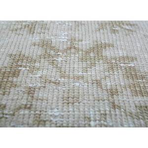 Alfombra de Lana Tejida a Mano de Color Marfil Vintage con Patrón de Medallón Pae-373 para Uso Doméstico - Product Image 3