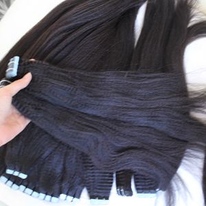 Extensions de cheveux humains bruts brésiliens doublement étirés Pas cher Kinky Straight Bundles Cuticle Aligned Loose Deep Wave Italian Curl - Product Image 2