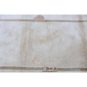 พรมตุรกีวินเทจขนาด 2.7x8.1 ฟุต, พรมปูพื้น, พรมขนสัตว์สีเบจน้ำตาลออมเบร - Product Image 5