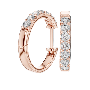 0.7 CT Lab Diamond & Moissanite Earrings VVS-VS EF Clarity 18KT, 14KT, 10KT Gold & 925 <b>Silver</b> Rose, Yellow, White Gold - Product Image 5