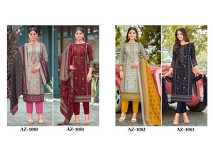 Dhwaja Export Pure Cotton Traditional Self Embroidery Work <b>Top</b> and Pent with Dupatta for Party Pakistani Collection - Product Image 6
