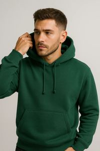 Sudaderas con capucha en blanco de algodón liso de gran tamaño personalizadas de invierno para hombre, sudaderas con capucha y sudadera Unisex, tela suave y cómoda de alta calidad - Product Image 2