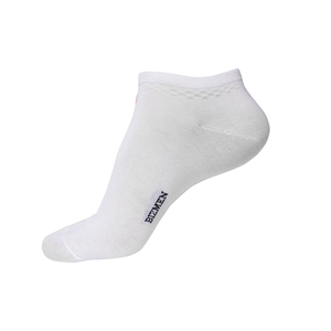 Calcetines tobilleros informales Bizmen para hombre, antibacterianos, con parte superior de bambú, logotipo inferior tejido, ODM/OEM, buen precio, función antideslizante - Product Image 4