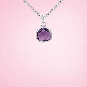 Plata de Ley 925, forma de pera Natural, amatista piedra preciosa, diseñador hecho a mano, colgante de joyería fina chapado en rodio para mujer a granel - Product Image 5