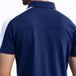 Personalizable hombres Casual azul marino 100% algodón popelina tela Piqué transpirable Anti-retráctil antiarrugas patrón impreso botones - Product Image 5