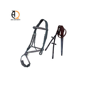 Cuerda trenzada de cuero y nailon para caballo, halter multiusos estilo western e inglés para equitación - Product Image 6