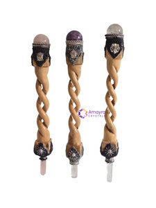 แท่งหินคริสตัลรักษาดีไซน์แบบเกลียวโรสวูด - Product Image 3
