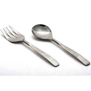 เซิร์ฟเวอร์สลัดสำหรับตกแต่งที่มีด้ามจับแบบเรียบง่ายทำจากสแตนเลสและอลูมิเนียม - Product Image 5