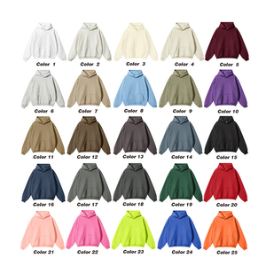 Sweat-shirts unisexes en coton d'hiver de haute qualité, surdimensionnés, en polaire, à épaules tombantes, unis, vierges, personnalisables, pour hommes, impression numérique - Product Image 4