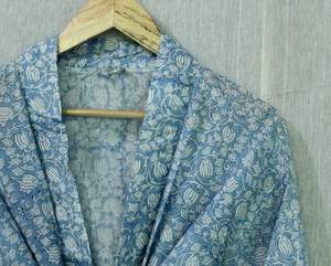 Robe Kimono en Nylon pour Femme, Vert Citron, Imprimé Floral, Élégante, Vêtement de Nuit d'Été, Fermeture à Cordon, Légère et Douce - Product Image 3