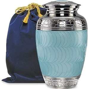 Tendance Urne funéraire personnalisée pour cendres commémoratives humaines Urne funéraire en métal de taille personnalisée pour fournitures funéraires - Product Image 1