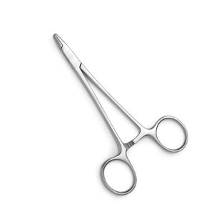 Vente en gros 130 mm (5.18 pouces) pince de chirurgie allemande en acier inoxydable finition Dall porte-aiguille droit pour bricolage industriel OEM - Product Image 1