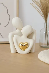 Venta caliente Mini regalos de boda de pareja para el Día de San Valentín Grabados de cerámica abstractos Decoraciones de habitación Showpiece exclusivo - Product Image 5