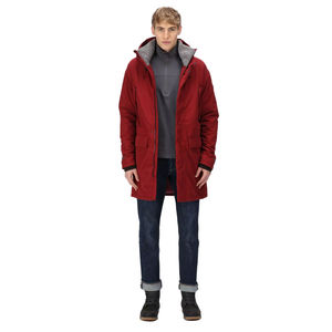 Most Demanding <b>Men</b> Maroon Colour Knee Length Parka <b>Jackets</b> <b>Men</b> Long Coats <b>for</b> Winter Basic Waterproof <b>Jackets</b> Breathable - Product Image 3