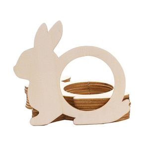 High Quality <b>Cartoon</b> Animal Napkin <b>Ring</b> Wood Shaped Rabbit for Weddings Parties Perfect Table Decoration to Impress Your Guests - Product Image 1