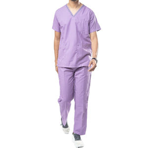 Haute qualité hommes gris gommage survêtement ensembles uniforme Spandex gommages uniformes ensembles à la mode médecin uniformes médicaux - Product Image 6