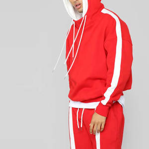 Vente chaude personnalisé imprimé hommes coupe régulière écologique 100% coton survêtement à la mode Streetwear motif solide confortable - Product Image 6