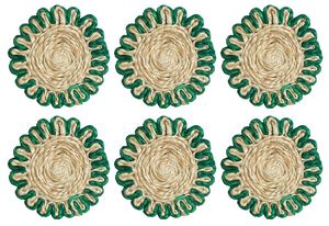 ใหม่ Handcrafted จิวต์ Coaster ขายคุณภาพระดับพรีเมียมจิวต์ Coaster หรูหราสําหรับบ้านโรงแรมตารางตกแต่งการใช้งานขายส่ง - Product Image 6