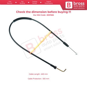 สายเคเบิลโบว์เดนสำหรับปลดล็อคประตูเลื่อนด้านในซ้าย BDP666 รุ่น 8200182967 สำหรับรถยนต์ Kangoo MK1 - Product Image 6