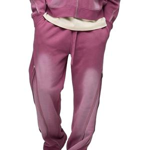 Chándales con cremallera para hombre, 100% algodón French Terry 450GSM, peso personalizado, efecto descolorido por el sol - Product Image 4