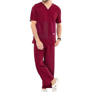 Conjunto de Uniforme Médico para Hombre, Cómodo Todo el Día, Suave, Transpirable, Ecológico, Diseño Ligero, Fácil de Usar, para Uso Hospitalario - Product Image 5