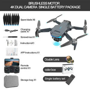 Drone pliable F194 mini sans balais, avec GPS et double caméra HD 4K, télécommande pour la photographie aérienne de niveau débutant – Meilleures ventes - Product Image 4