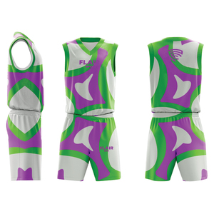 Maillot de basket-ball de haute qualité pour hommes, ensemble short et haut, impression numérique personnalisable, respirant, options de taille plus, chemise de sport - Product Image 5