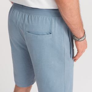 Short de survêtement 100% coton de haute qualité pour hommes vêtements de sport amples et décontractés taille élastique tissu polaire solide athlétique Anti-rides - Product Image 3