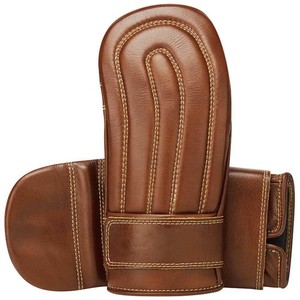 Guantes deportivos de cuero para kick boxing de 16 oz con cordones para artes marciales y Equipo de Boxeo - Product Image 2