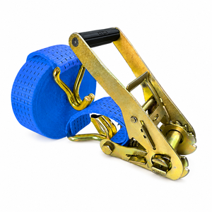 Correa de trinquete de doble gancho en J de 50 mm OEM, resistente, 3000 kg, de poliéster resistente a la abrasión, suministro de fábrica - Product Image 1